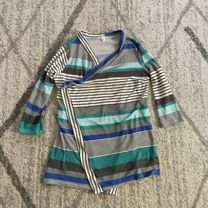 Womens Medium Open Front Cardigan